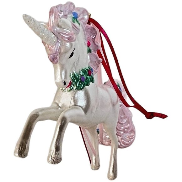Hallmark Keepsake Christmas Ornament Stunning Unicorn White Pink 2019 In Box - Picture 4 of 11